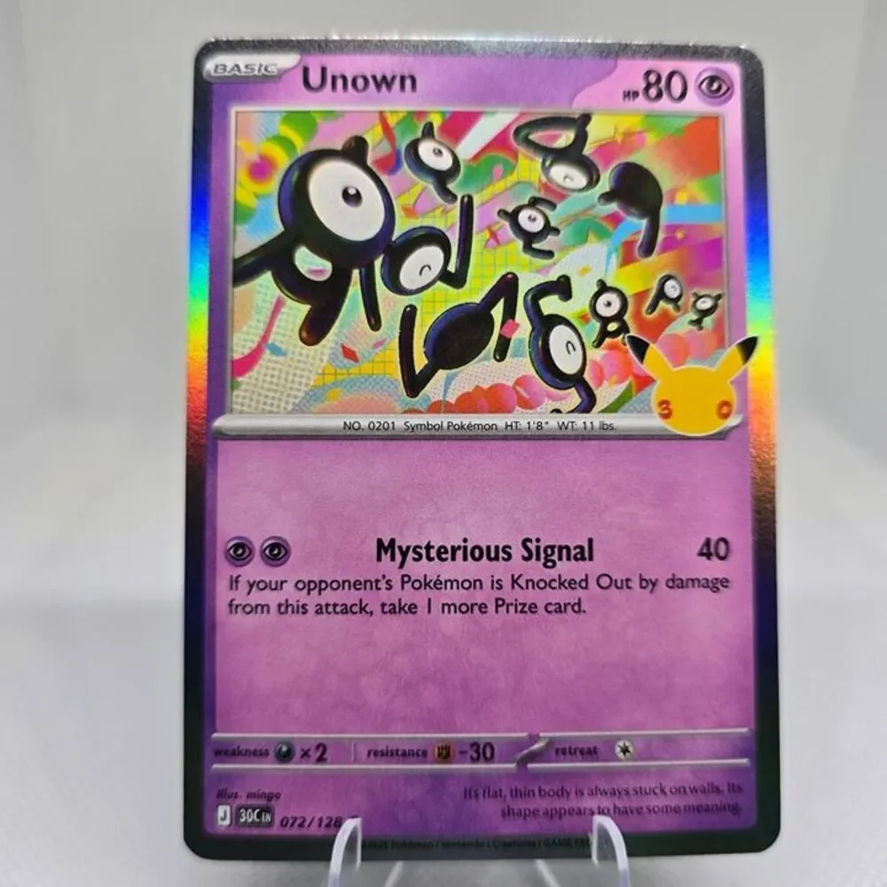 Unown #72 Pokemon 30th Celebration